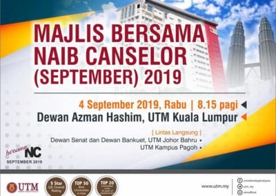 Majlis Bersama Naib Canselor (September) 2019